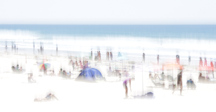 Holiday. Printed on Metallic Paper mounted in Plexi Box. 22" x 40"