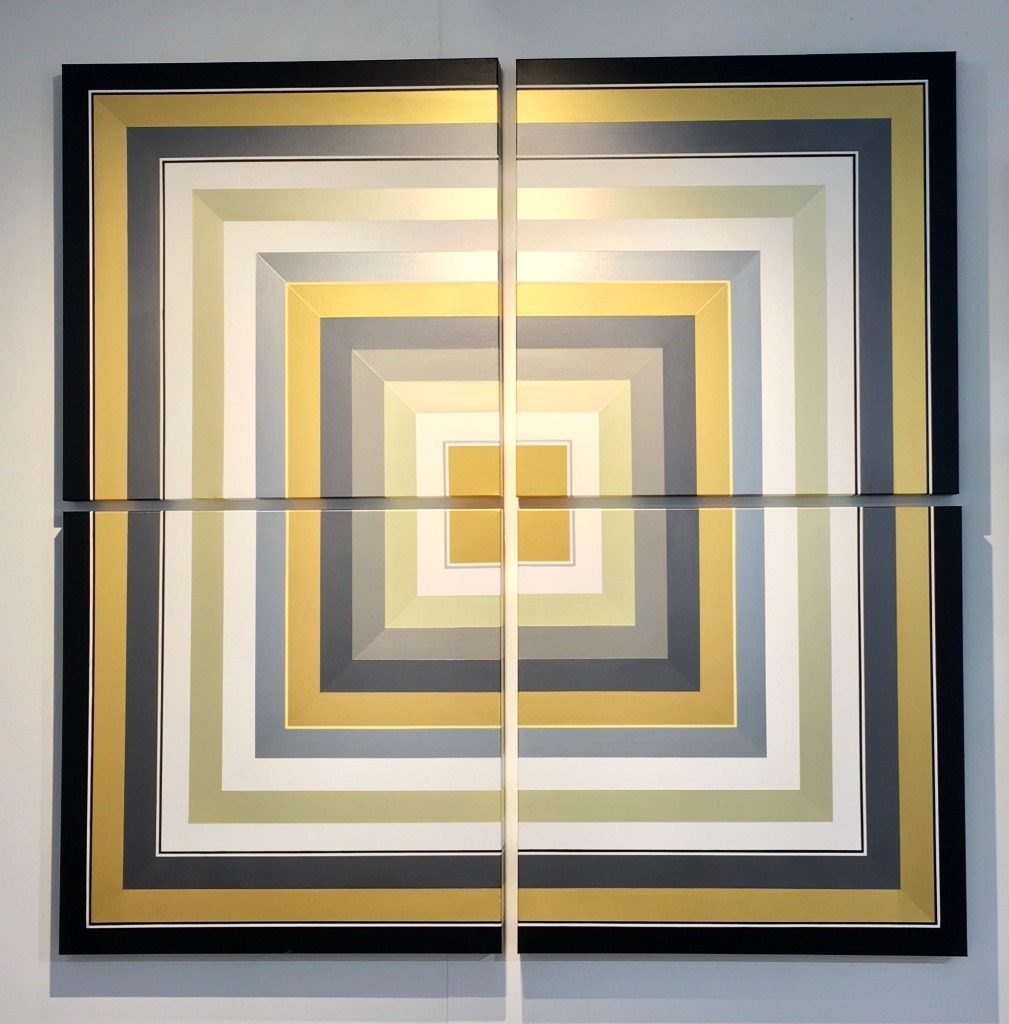 Golden. Acrylic on Canvas. 72 x 72 inches
